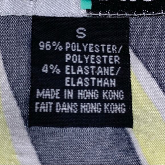 Jamie Sadock Sleeveless Blouse Pullover Size S Green Tones and Black - Picture 14 of 14